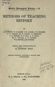 Tapa de Methods of teaching history