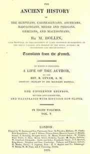 Tapa de The ancient history of the Egyptians, Carthaginians, Assyrians, Medes and Persians, Grecians and Macedonians
