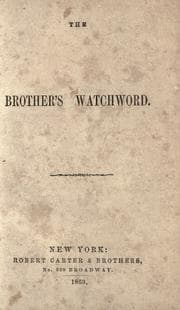 Tapa de The Brother's watchword