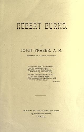 Tapa de Robert Burns