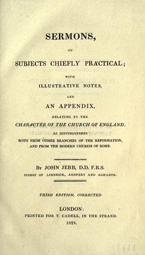 Tapa de Sermons, on subjects chiefly practical