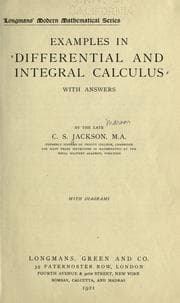 Tapa de Examples in differential and integral calculus
