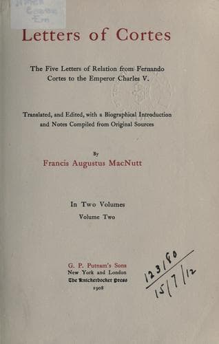 Tapa de Letters of Cortes