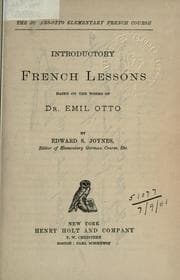 Tapa de Introductory French lessons