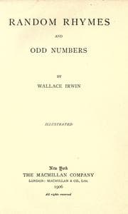 Tapa de Random rhymes and odd numbers