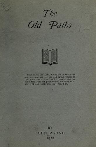 Tapa de The old paths