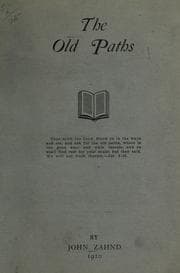 Tapa de The old paths