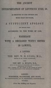 Tapa de The ancient interpretation of Leviticus XVIII. 18