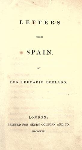 Tapa de Letters from Spain