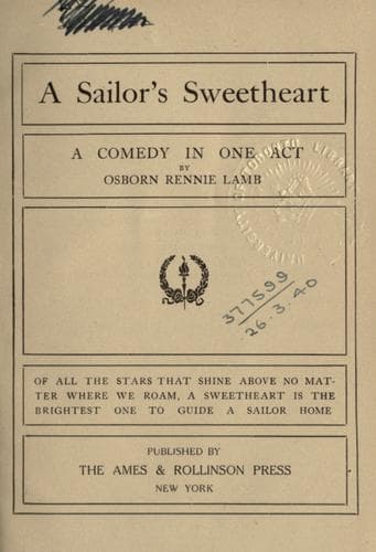 Tapa de A sailor's sweetheart