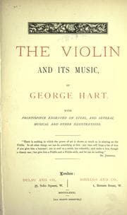 Tapa de The violin and its music