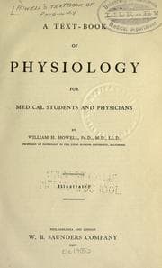 Tapa de A text-book of physiology for medical students and physicians