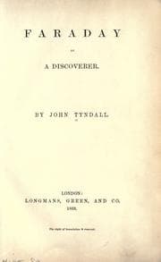 Tapa de Faraday as a discoverer