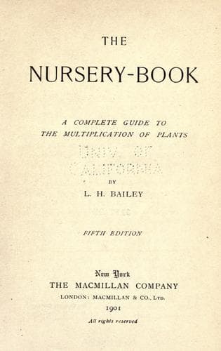 Tapa de The nursery-book