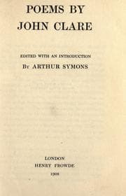 Tapa de Poems by John Clare