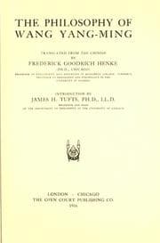 Tapa de The philosophy of Wang Yang-ming