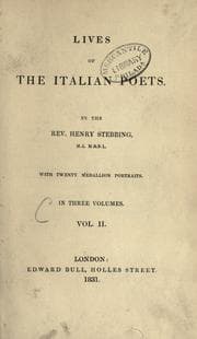 Tapa de Lives of the Italian poets