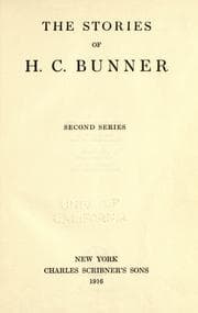 Tapa de The stories of H.C. Bunner
