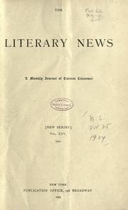 Tapa de The Literary news