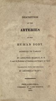 Tapa de Descriptio arteriarum corporis humani.