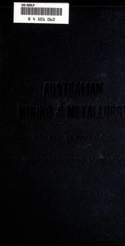 Tapa de Australian mining and metalurgy