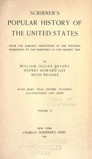 Tapa de Scribner's popular history of the United States