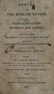 Tapa de Sequel to the English reader