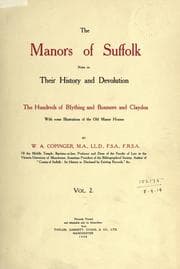 Tapa de The manors of Suffolk