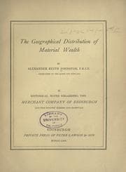 Tapa de The geographical distribution of material wealth