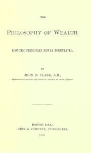 Tapa de The philosophy of wealth