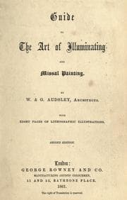 Tapa de Guide to the art of illuminating and missal painting
