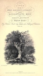 Tapa de Lives of the most eminent literary and scientific men of Great Britain
