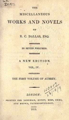 Tapa de Miscellaneous works and novels.