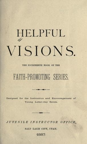 Tapa de Helpful visions