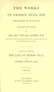 Tapa de The works of George Bull, Lord Bishop of St. David's