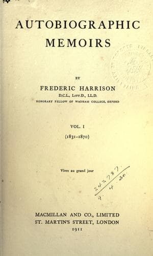 Tapa de Autobiographic memoris.
