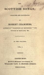 Tapa de The Scottish songs; collected and illustrated