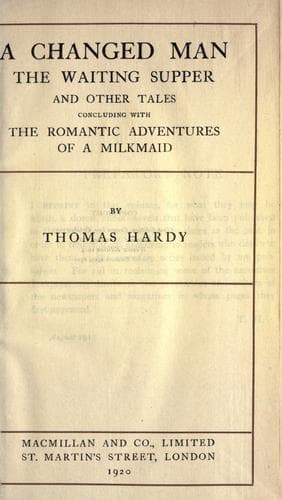 Tapa de Macmillan's pocket Hardy.
