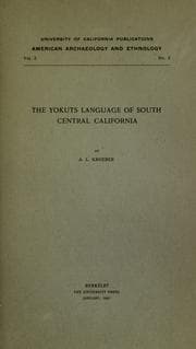 Tapa de The Yokuts language of south central California