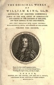 Tapa de The original works of William King
