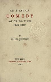 Tapa de An essay on comedy and the uses of the comic spirit