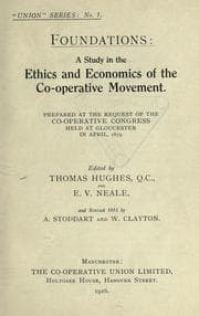 Tapa de Foundations, a study in the ethics and economics of the co-operative movement