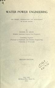 Tapa de Water power engineering