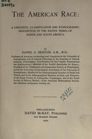 Tapa de The American race: a linguistic classification and ethnographic description of the native tribes of North and South America