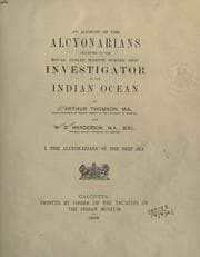 Tapa de An account of the alcyonarians collected by the Royal Indian marine survey ship Investigator in the Indian Ocean