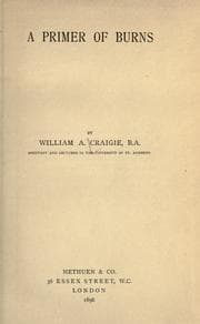 Tapa de A primer of Burns
