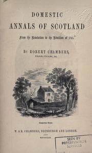 Tapa de Domestic annals of Scotland, from the reformation to the revolution
