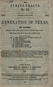 Tapa de Annexation of Texas
