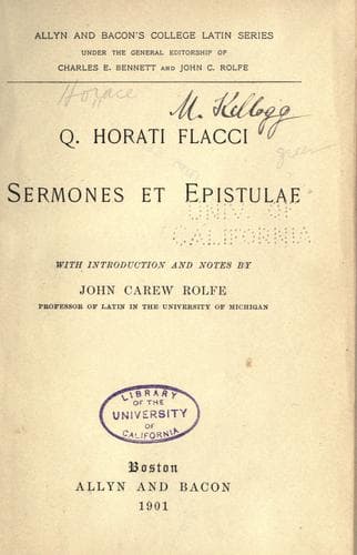 Tapa de Sermones et epistulae