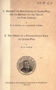 Tapa de Heredity of hair-length in guinea-pigs and its bearing on the theory of pure gametes